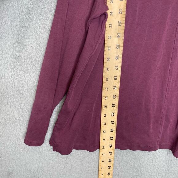 J Jill womens XL pima crewneck high low tee long sleeve shirt 100% pima cotton - Picture 4 of 6